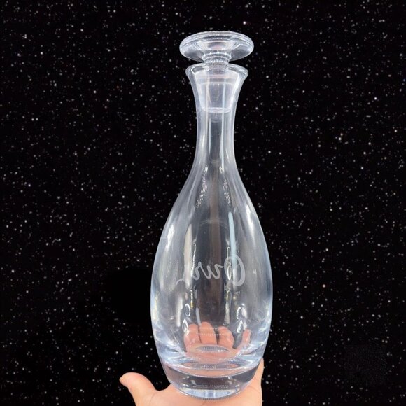 Kate Spade Lenox Clear Glass Crystal Decanter W Stopper Marked Our Vintage Glass - Picture 14 of 15